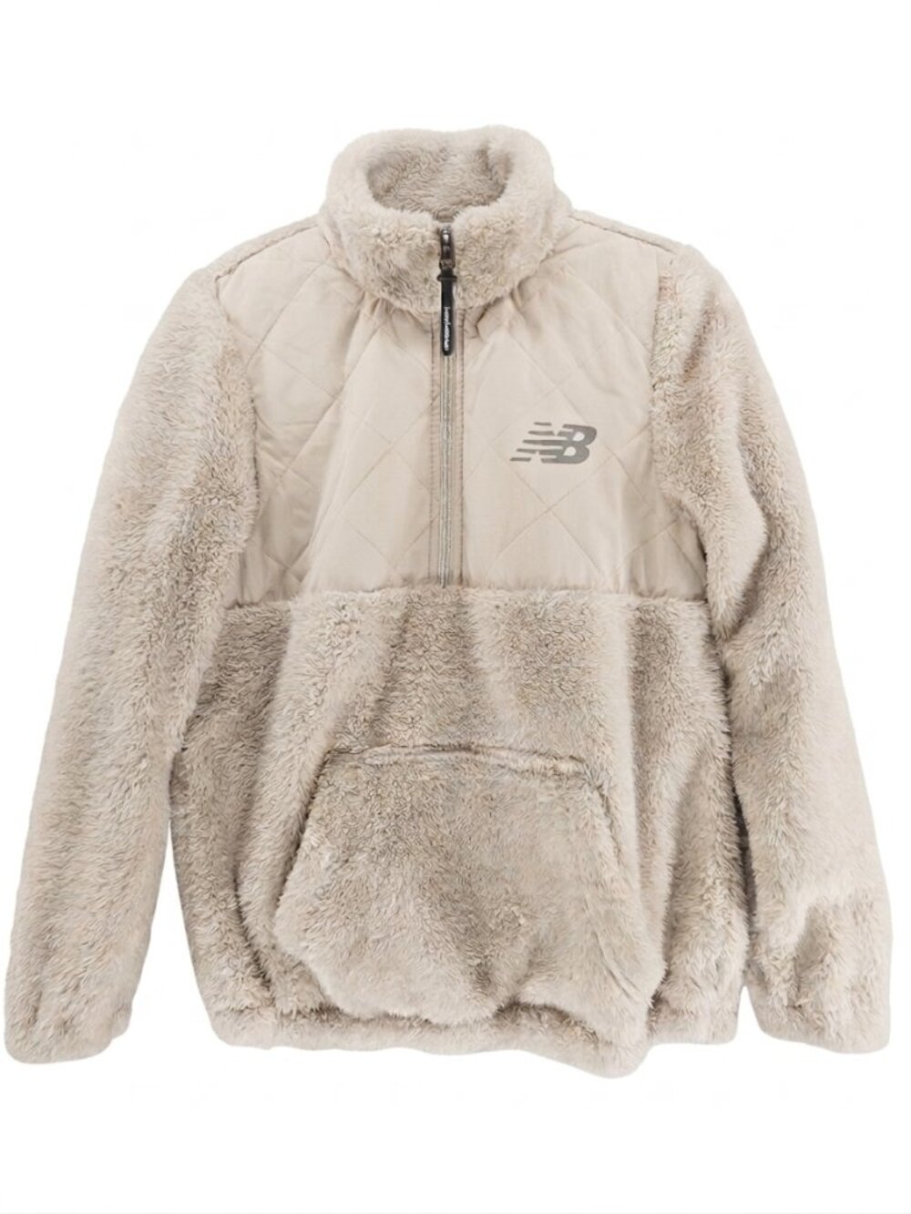 New Balance Women's High-Pile Sherpa & Quilted Fleece 1/4 Zip Pullover